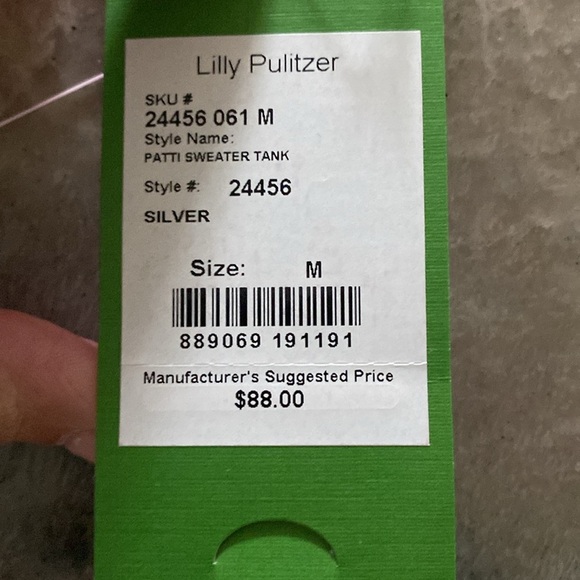 Lilly Pulitzer Patti Sweater Tank Silver - Picture 11 of 12